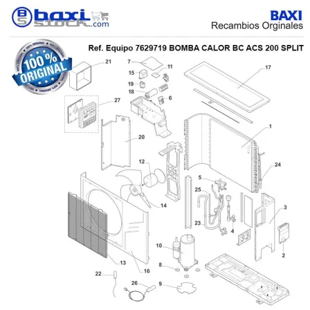 SOPORTE COMPRESOR BC ACS SPLIT