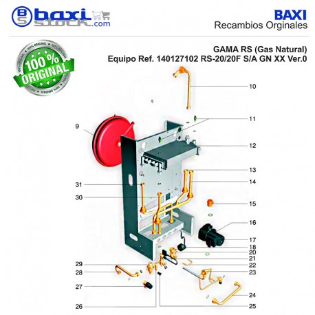 CONJUNTO VASO DE EXPANSIÓN (8 L)