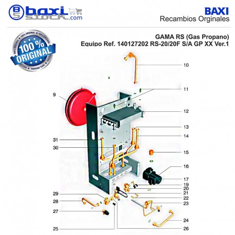 TUBO CONEXIÓN DEPÓSITO DE EXPANSIÓN RF/RSF PARA BOMBA DE 2 V