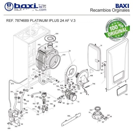 ADAPTADOR SALIDA HUMOS PLATINUM MAX iPLUS