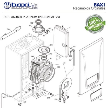 ADAPTADOR SALIDA HUMOS PLATINUM MAX iPLUS