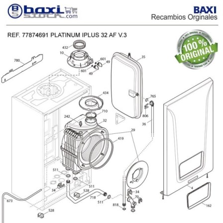 ADAPTADOR SALIDA HUMOS PLATINUM MAX iPLUS