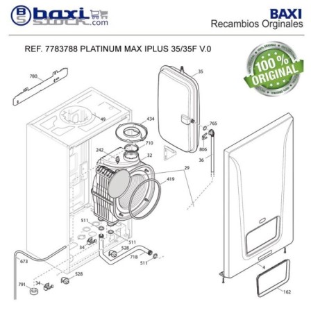 INTERCAMBIADOR PLATINUM iMAX  PLUS 35/35