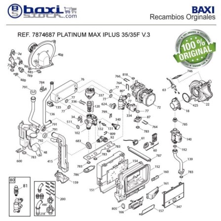 TAPA TRASERA CUADRO PLATINUM MAX iPLUS