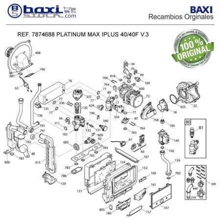 CLIP FIJACIÓN TUBO NOVADENS/PLATINUM COMPACT