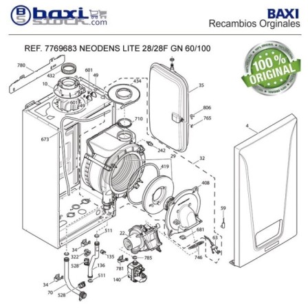 PANEL REFRACTARIO QUEMADOR NEODENS LITE