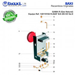 TUBO CONEXIÓN DEPÓSITO DE EXPANSIÓN PARA BOMBA DE 3 VÍAS