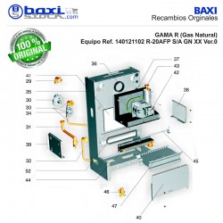 CONJUNTO PANEL FRONTAL CÁMARA DE COMBUSTIÓN