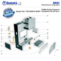 CONJUNTO PANEL FRONTAL CÁMARA DE COMBUSTIÓN
