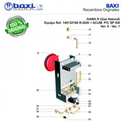 KIT INTERCAMBIADOR MONOTÉRMICO + JUNTAS PLANAS