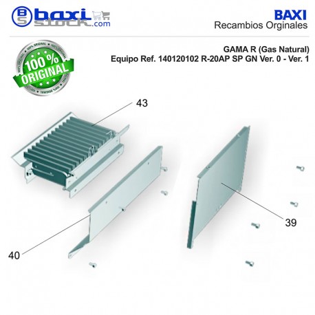 CONJUNTO PANEL FRONTAL CÁMARA DE COMBUSTIÓN