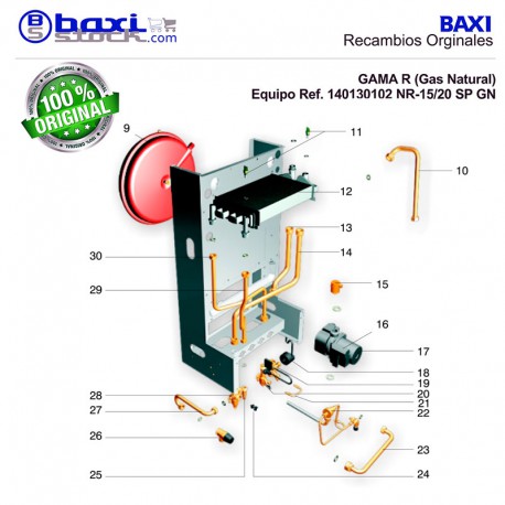 CONJUNTO VASO DE EXPANSIÓN (8 L)