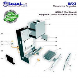 CONJUNTO PANEL LATERAL DERECHO CÁMARA DE COMBUSTIÓN R/RS