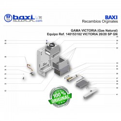 KIT SUJECIÓN CÁMARA DE COMBUSTIÓN R-30/VIC./LAURA