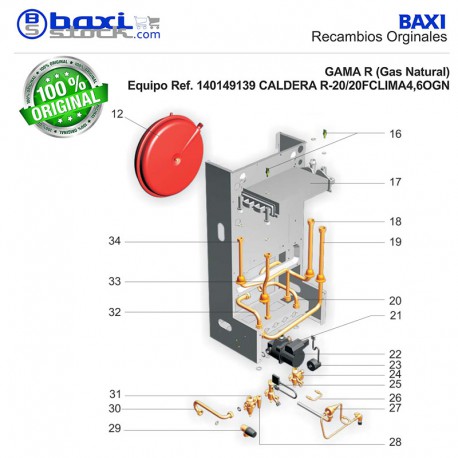 CONJUNTO VASO DE EXPANSIÓN (8 L)