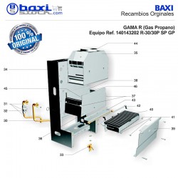 PANEL REFRACTARIO TRASERO R-30/30