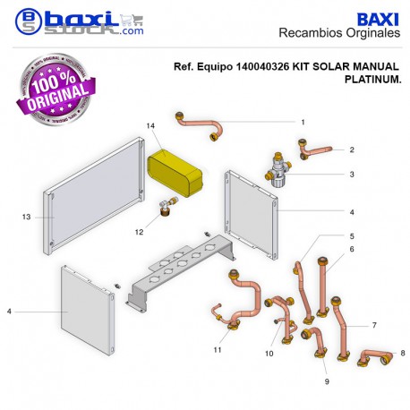 VÁLVULA TERMOSTÁTICA MANUAL KIT SOLAR VICTORIA PLUS