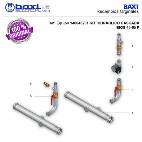 COLECTOR MODULAR KIT HIDRÁULICO BIOS 45-65F