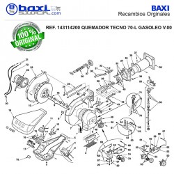 ESCUADRA TUBO REGULADOR TECNO 70L