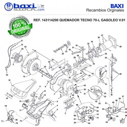 TUBO E.VÁLVULA2-PORTABOQUILLA TECNO 70L-100L-130L