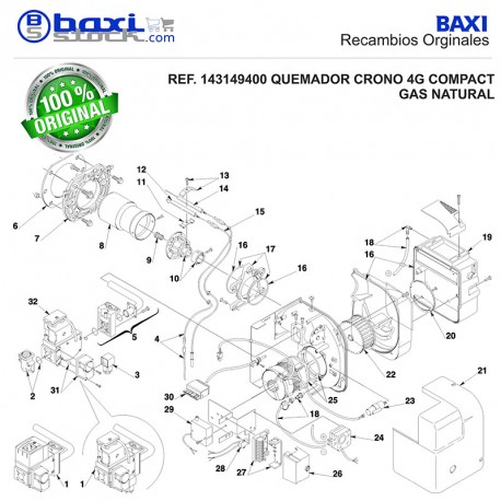 RAMPA DE GAS CRONO 4G COMPACT