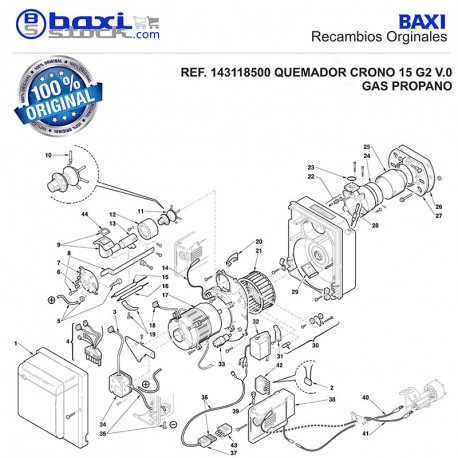 KIT TRANSFORMACION GAS PROPANO CRONO 15G / 15G2