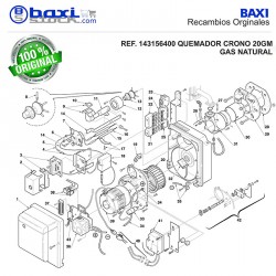 KIT TRANSFORMACION GAS PROPANO CRONO 20G-G2/30G2