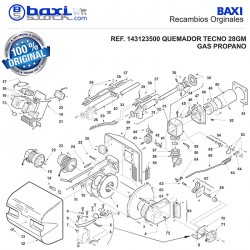 RÁCORD DE LA BOCA DE ASPIRACIÓN TECNO 28-38-50 GM