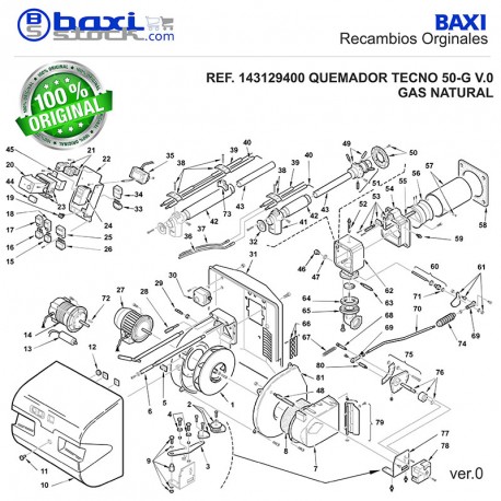 LEVA DEL CUADRANTE TECNO G / 50LM