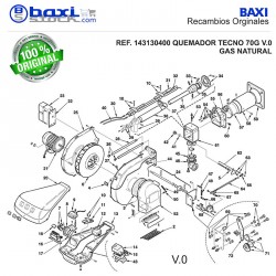 CONJUNTO EJE SERVOMOTOR TECNO 70-100-130 G