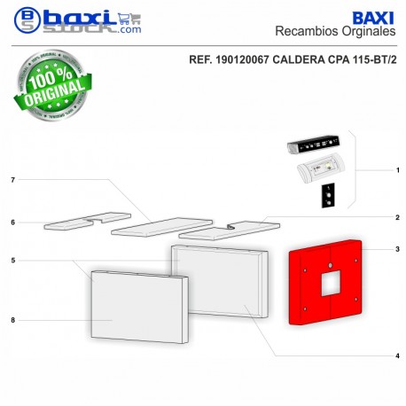 TAPA SUPERIOR DELANTERA CUADRO KSF CPA 55-115 BT