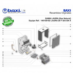 KIT SUJECIÓN CÁMARA DE COMBUSTIÓN R-30/VIC./LAURA