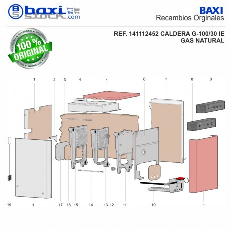 TAPA POSTERIOR 336X320X2,5 G100