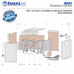 TERMOSTATO SEGURIDAD A 95°C G100 CONFORT