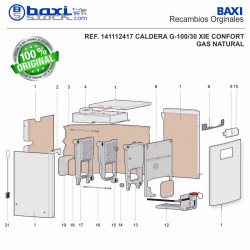 TERMOSTATO SEGURIDAD A 95°C G100 CONFORT