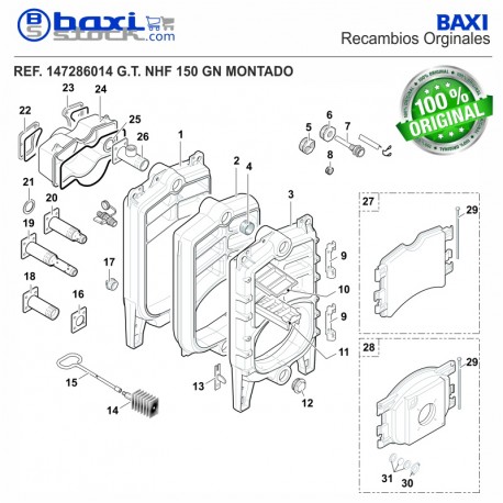 TAPÓN 2 1/2 -1/2 (2 TOMAS) NHF