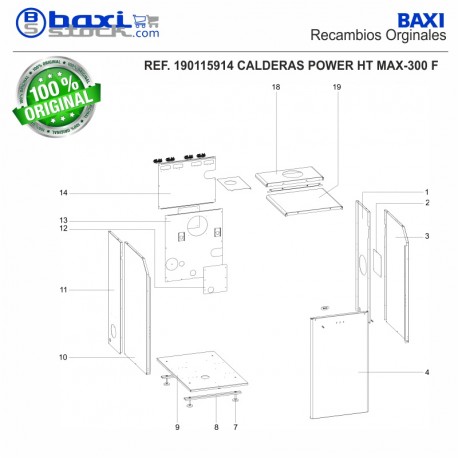 TAPA SALIDA HUMOS LATERAL SGB 215-300