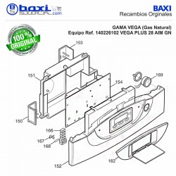 TAPA FRONTAL CUADRO CONTROL VEGA PLUS