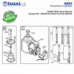 CONJUNTO SALIDA ACS VEGA PLUS