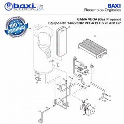 TUBO INTERCAMBIADOR/BOMBA VEGA PLUS